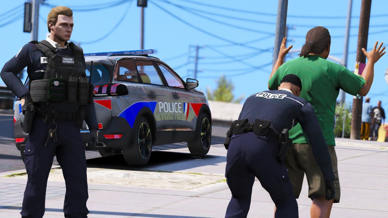 GTA 5] LA POLICE AU COEUR DES QUARTIERS SENSIBLE | LSPDFR #550 - YouTube